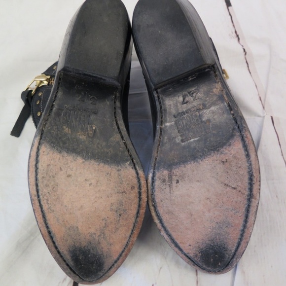 Anine Bing Cowboy Boots Black Leather Size 37 - Picture 8 of 8